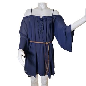 My Beloved Women's Navy Blue Mini Dress or Long Tunic L